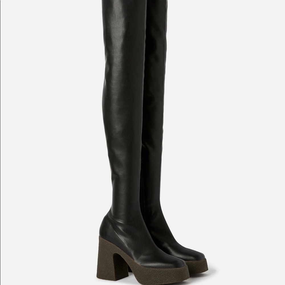 Stella McCartney Skyla-Thigh High Platform Boots 37.5 eur